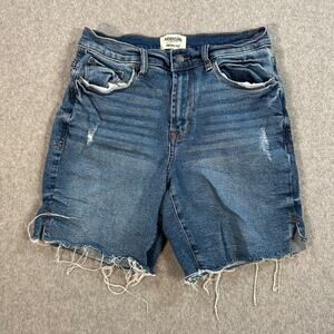 Kensie Jeans Vintage Luxe Cutoff Denim Jean Shorts Women's 2/26 7" Inseam